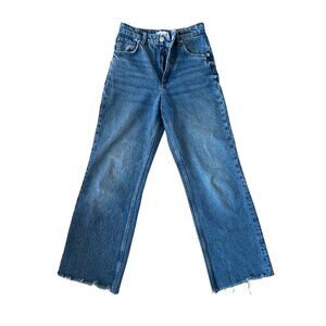 Zara Wide Leg Denim, Size 4 (EUC 36), medium wash